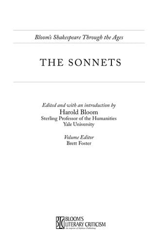 Tapa de The sonnets