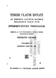 Tapa de Tiberi Claudi Donati ad Tiberium Claudium Maximum Donatianum filium suum interpretationes Vergilianae