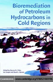 Tapa de Bioremediation of petroleum hydrocarbons in cold regions