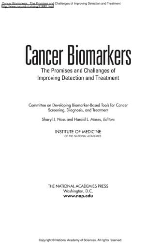 Tapa de Cancer biomarkers