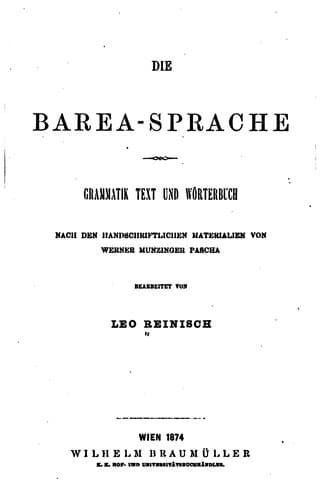 Tapa de Die Barea-Sprache
