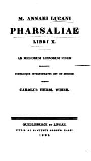 Tapa de M. Annaei Lucani Pharsaliae libri X.