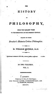 Tapa de The History of Philosophy: From the Earliest Times to the Beginning of the ...