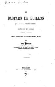 Tapa de Li bastars de Buillon (faisant suite au roman de Baudouin de Sebourg) poëme du XIVe siècle