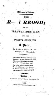 Tapa de The R---l Brood, Or, An Illustrious Hen and Her Pretty Chickens: A Poem