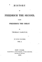 Tapa de History of Friedrich the Second Called Frederick the Great