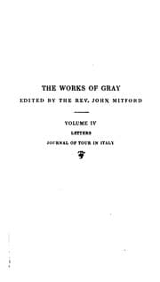 Tapa de The Works of Thomas Gray