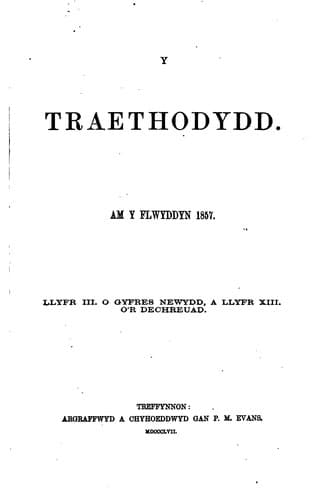 Tapa de Y Traethodydd
