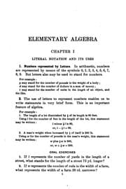 Tapa de Elementary algebra
