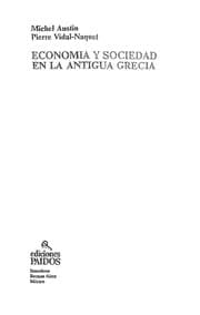 Tapa de Economía y sociedad en la antigua Grecia