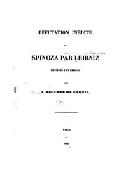 Tapa de Réfutation inédite de Spinoza par Leibniz