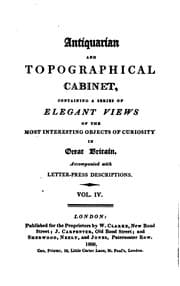 Tapa de Antiquarian and Topographical Cabinet,: Containing a Series of Elegant Views ...