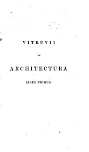 Tapa de Marci Vitruvii Pollionis De architectura libri decem
