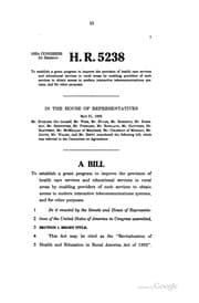 Tapa de Rural Electrification Administration Improvement Act of 1992; and the Revitalization of Health and Education in Rural America Act of 1992