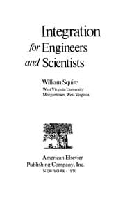 Tapa de Integration for engineers and scientists