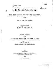 Tapa de Lex salica