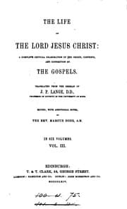 Tapa de The Life of The Lord Jesus Christ