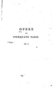 Tapa de Opere di Torquato Tasso