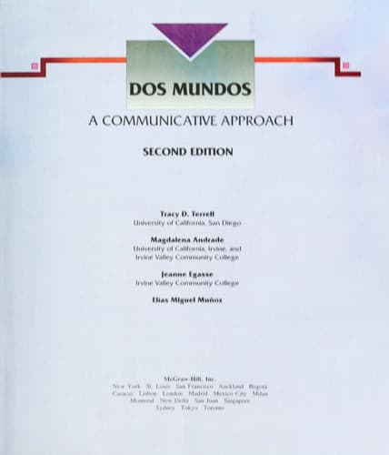 Tapa de Dos mundos