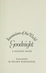 Tapa de Insomniacs of the world, goodnight