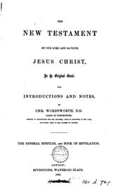 Tapa de The New Testament Of our Lord ans Saviour Jesus Christ