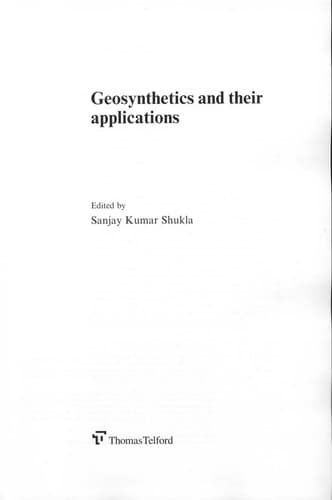 Tapa de Geosynthetics and their applications