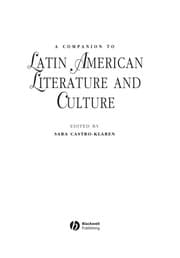 Tapa de A companion to Latin American literature and culture
