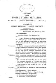 Tapa de Journal of the United States Artillery