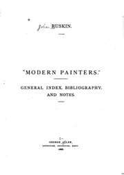 Tapa de Modern Painters. General Index, Bibliography, and Notes