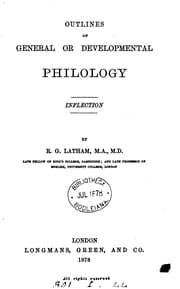 Tapa de Outlines of General or Developmental Philology
