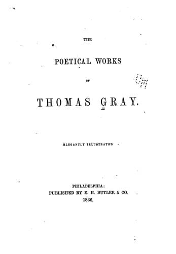 Tapa de The Poetical Works of Thomas Gray: Spiritual Strength and Hope Through a Life of Conscious ...