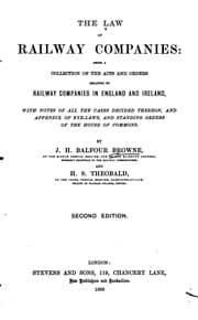 Tapa de The Law of Railway Companies: Being a Collection of the Acts and Orders Relating to Railway ...