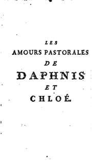 Tapa de Les amours pastorales de Daphnis et Chloé
