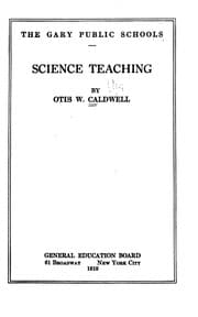 Tapa de The Gary Public Schools: Science Teaching