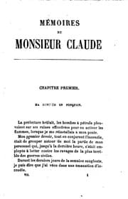Tapa de Mémoires de Monsieur Claude, chef de la police de sûreté sous le Second ...