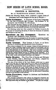 Tapa de The First Part of Jacobs and Döring's Latin Reader: Adapted to Andrews and Stoddard's Latin Grammar