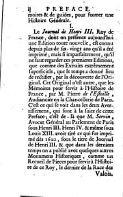 Tapa de Journal de Henri III. Roy de France & de Pologne, ou, Memoires pour servir a ...