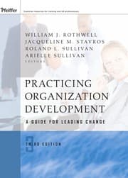 Tapa de Practicing organization development