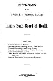 Tapa de Annual Report of the Illinois State Board of Health