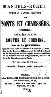 Tapa de Nouveau manuel complet des ponts et chaussées