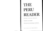 Tapa de The Peru reader
