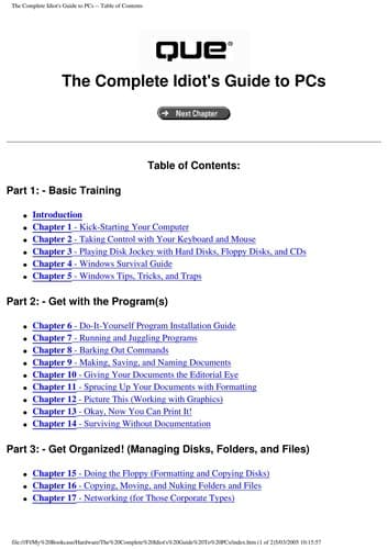 Tapa de The complete idiot's guide to PCs