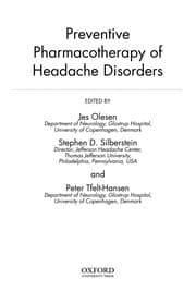 Tapa de Preventive pharmacotherapy of headache disorders