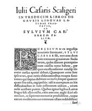 Tapa de Iulii Caesaris Scaligeri De causis linguae latinae libri tredecim