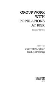 Tapa de Group work with populations at risk