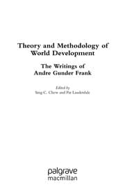Tapa de Theory and methodology of world development