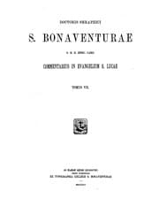 Tapa de Doctoris seraphici S. Bonaventurae ... Opera omnia: iussu et auctoritate R.P ...