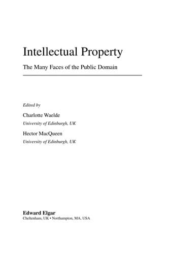 Tapa de Intellectual property