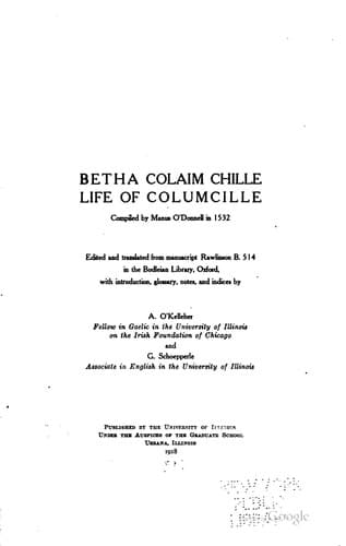 Tapa de Betha Colaim chille