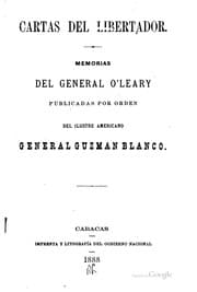 Tapa de Memorias del general O'Leary